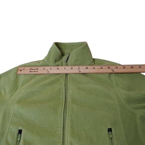 Taylor Marco Sport Green Zip Up Warm Size Medium M Full Zipper - Picture 12 of 15
